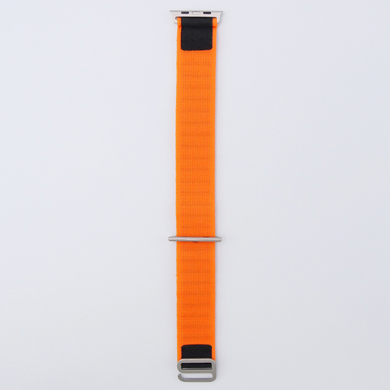 Λουράκι νάιλον για Apple Watch 1/2/3/4/5/6/7/8/SE/ULTRA 42/44/45/49mm, πορτοκαλί / μαύρη