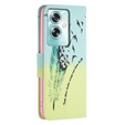 Θήκη με πτερύγιο για Oppo A79 5G, Wallet, feather, μπλε