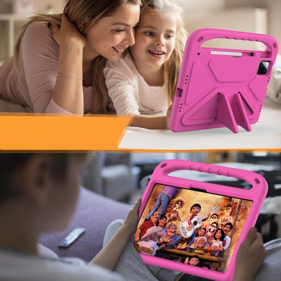 θήκη για παιδιά για Xiaomi Pad 7 / 7 Pro, με λαβή, ροζ