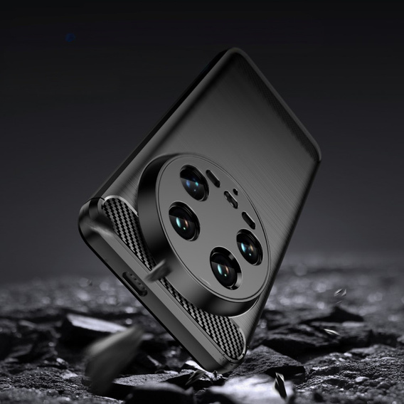 Θήκη για Xiaomi 14 Ultra, Carbon, μαύρη