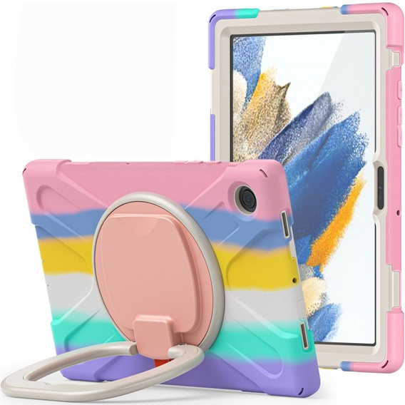 Παιδική θήκη για Samsung Galaxy tab A8 10.5 SM-X200 SM-X205, θωρακισμένη με λουράκι, μπλε