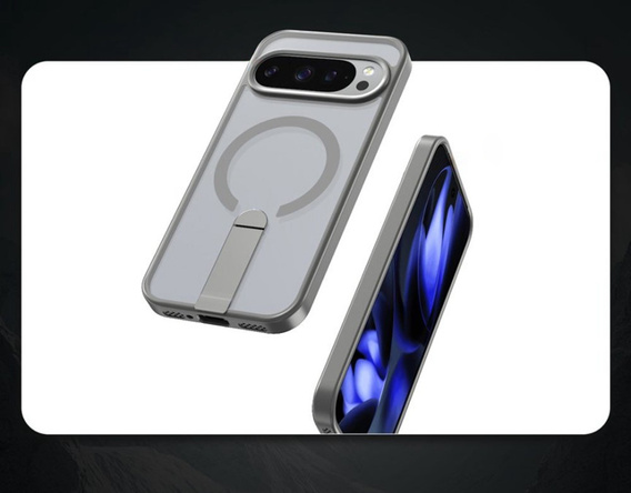 Υβριδική θήκη Fusion για Google Pixel 10 Pro XL, για MagSafe, με βάση, γκρι