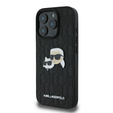 Θήκη Karl Lagerfeld Hardcase Monogram Karl & Choupette Head Pin για iPhone 16 Pro