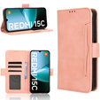 Θήκη με πτερύγιο για Xiaomi Redmi 15C 4G/LTE, Card Slot, ροζ