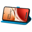 Θήκη με πτερύγιο για Oppo Reno 12FS / 12F, Mandala, μπλε