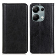 Θήκη για Xiaomi Redmi Note 13 Pro 4G, Wallet Litchi Leather, μαύρη