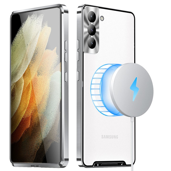 θήκη προστασίας κάμερας για το Samsung Galaxy S21 FE 5G, CamShield MagSafe, διαφανές / ασημί