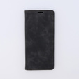 Θήκη για Xiaomi Redmi Note 12 5G / Poco X5 5G, ERBORD Vintage, πορτοφόλι με πτερύγιο, μαύρη