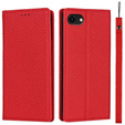 Δερμάτινη θήκη για iPhone 7/8/SE 2020/SE 2022, ERBORD Grain Leather, κόκκινη