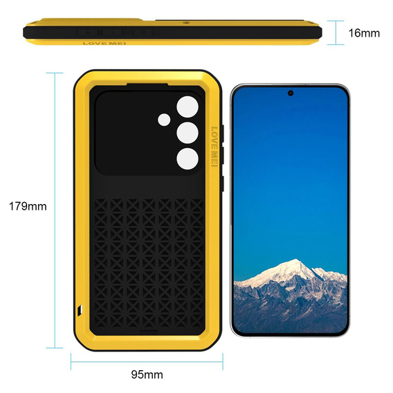 Θήκη με γυαλί ανθεκτικό σε κρούσεις για Samsung Galaxy S25 FE