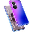 θήκη για το Oppo Reno 10 / 10 Pro, Gradient Dropproof, Μωβ / μπλε