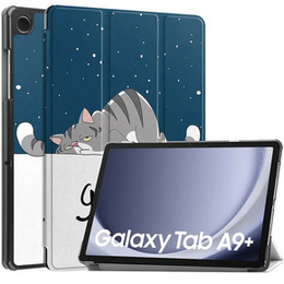 Θήκη για Samsung Galaxy Tab A9+, Smartcase, sleeping cat