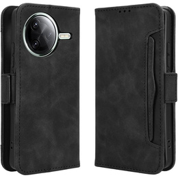 Θήκη με πτερύγιο για Xiaomi Poco F7 Ultra, Card Slot, μαύρη