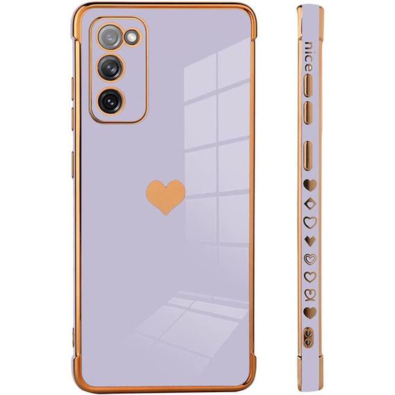 Θήκη για Samsung Galaxy S20 FE, Electro heart, μωβ