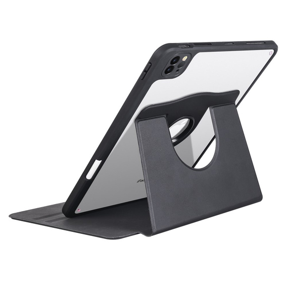 Θήκη για iPad Pro 11" 2022/2021/2020 (4/3/2 gen.), με υποδοχή γραφίδας, περιστρεφόμενη κατά 360°, μαύρη