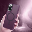 Θήκη για Samsung Galaxy S20 FE, για MagSafe, ERBORD Μatt Case, σκούρο μωβ + Γυαλί οθόνης