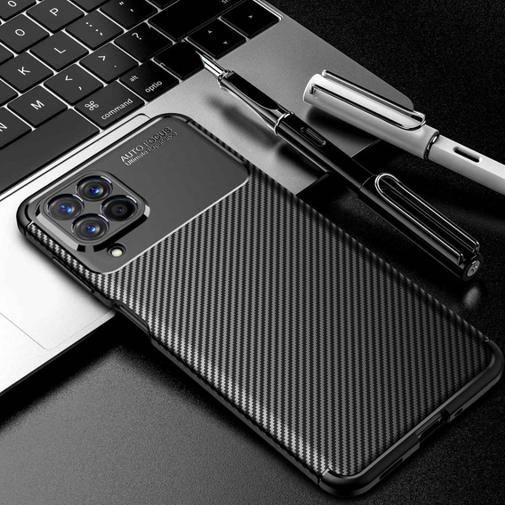 Θήκη για Samsung Galaxy M53 5G, Carbon Gel, μαύρη