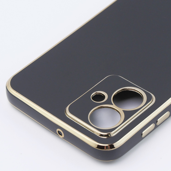 Θήκη για Motorola Moto G54 5G, Glamour CamShield, μαύρη