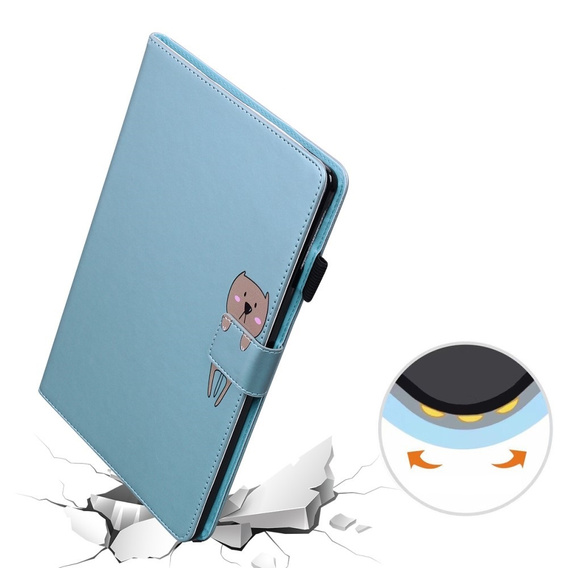 θήκη για Lenovo Tab M10 Plus 10.6 Gen 3, με πτερύγιο, animal, μπλε
