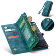 CASEME θήκη για Samsung Galaxy S25 Ultra, Retro Leather Wallet, με λουράκι, πράσινη
