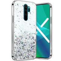 Θήκη για Xiaomi Redmi Note 8 Pro, Glittery, διαφανής