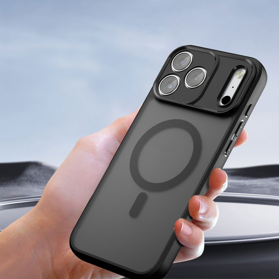 Ματ θήκη για iPhone 17 Pro Max, για Magsafe, μαύρο ματ