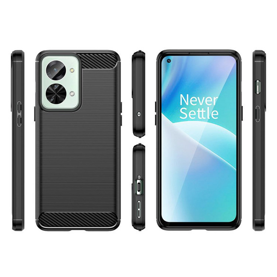 Θήκη για OnePlus Nord 2T 5G, Carbon, μαύρη