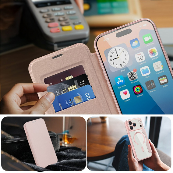 Θήκη πορτοφολιού MagSafe RFID flip με προστασία κάμερας για iPhone 17 Pro Max