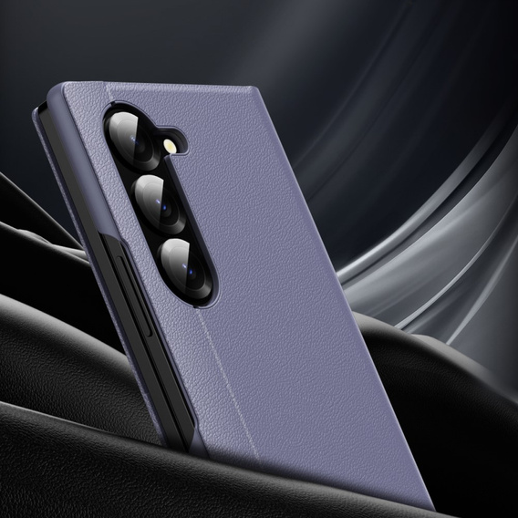 Αναδιπλούμενη θήκη για Samsung Z Fold5 5G, Smart View Wallet, λεβάντας