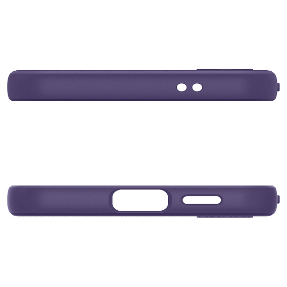 θήκη Spigen για Samsung Galaxy S24, Liquid Air, μωβ + μετριασμένο γυαλί 9H