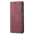 θήκη CASEME για Samsung Galaxy M33 5G, Leather Wallet Case, μπορντό