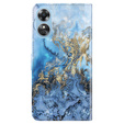Θήκη με πτερύγιο για Oppo A17, Wallet, Marble μπλε