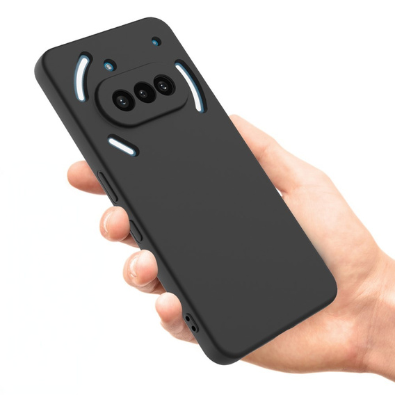 Θήκη για Nothing Phone 3a, Silicone Lite, μαύρη