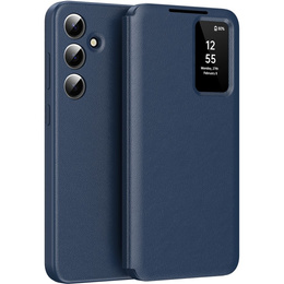 Αναδιπλούμενη θήκη για Samsung Galaxy S24, Smart View Wallet, μπλε