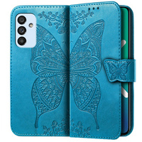 Θήκη με πτερύγιο για Samsung Galaxy M23 5G / M13, Butterfly, μπλε