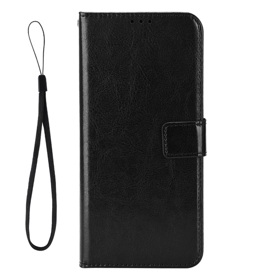 Θήκη με πτερύγιο για OnePlus Nord 5, Crazy Horse Wallet, μαύρη