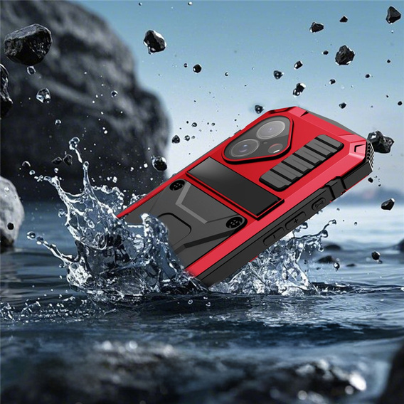 Θήκη R-JUST με βάση και ενσωματωμένο γυαλί για iPhone 17