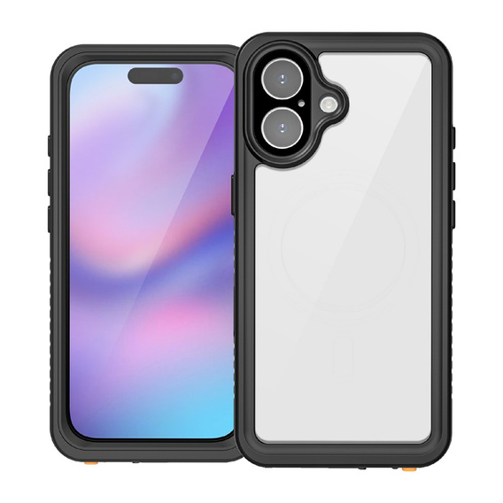 Θήκη για iPhone 17, αδιάβροχη IP68 Redpepper, μαύρο