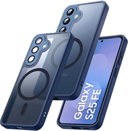 Ματ θήκη για iPhone 17 Pro, για MagSafe, ημιδιαφανές μπλε