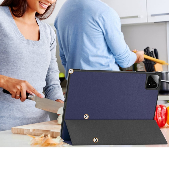 Θήκη για Xiaomi Pad 6S Pro 12.4, Smartcase, σκούρο μπλε