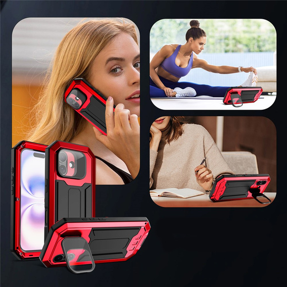 Θήκη R-JUST με προστατευτικό οθόνης και βάση για iPhone 17