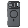 Ματ θήκη για iPhone 17 Pro Max, για Magsafe, μαύρο ματ