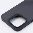 Θήκη για iPhone 15 Pro Max, Aramid Fiber Cover, μαύρη