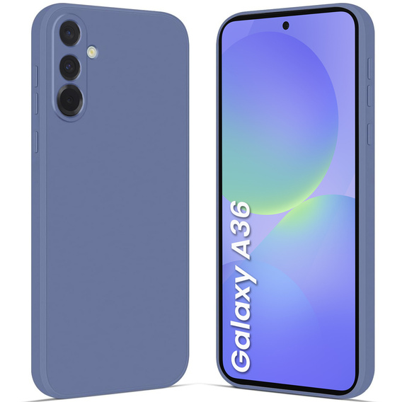 Θήκη για Samsung Galaxy A36 5G, Silicone Lite, σκούρο μπλε