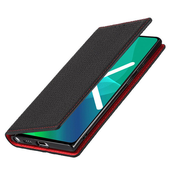 Δερμάτινη θήκη για iPhone 7/8/SE 2020/SE 2022, ERBORD Grain Leather, μαύρη