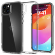 θήκη Spigen για iPhone 15, Ultra Hybrid, διαφανής + μετριασμένο γυαλί 9H