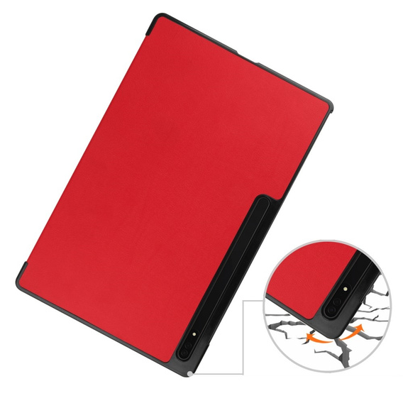 Θήκη για Samsung Galaxy Tab S9 Ultra, Smartcase, κόκκινη