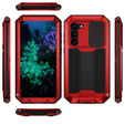 Θωρακισμένη θήκη για Samsung Galaxy S23 Plus, R-JUST CamShield Slide, κόκκινη