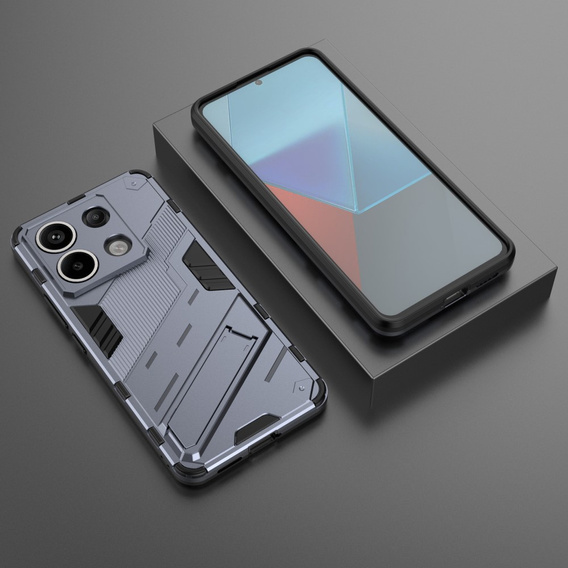 Θήκη για Xiaomi Redmi Note 13 Pro 5G, Military kickstand, σκούρο μπλε