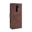 Θήκη με πτερύγιο για Xiaomi Redmi Note 8 Pro, Card Slot, καφέ